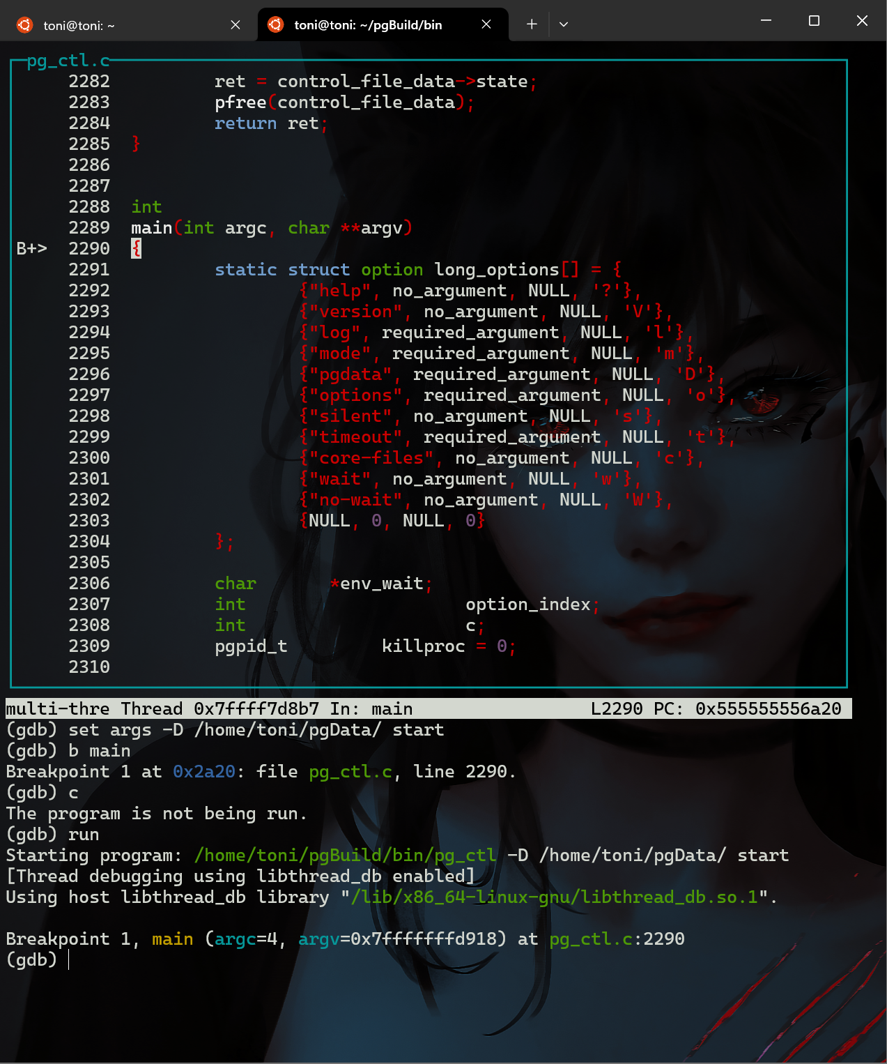gdb-postgres